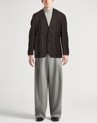 Man Blazer Charcoal Size 44 Virgin Wool, Silk
