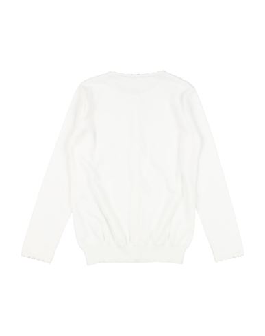 M. ferrari Kid Girl Cardigan White Size 10 Cotton