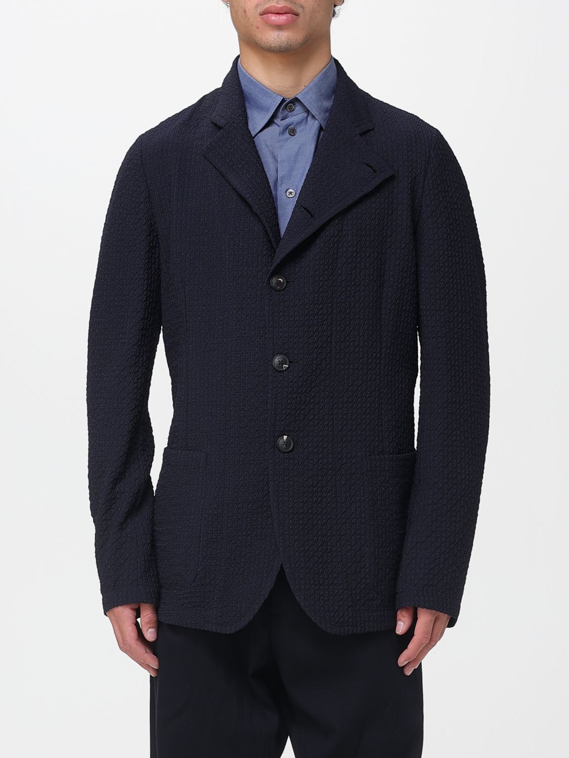 Jacket Men color Blue