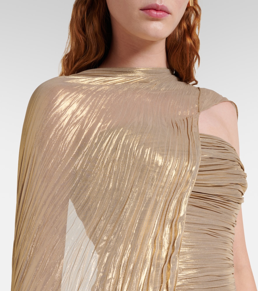 Ruched bustier gown