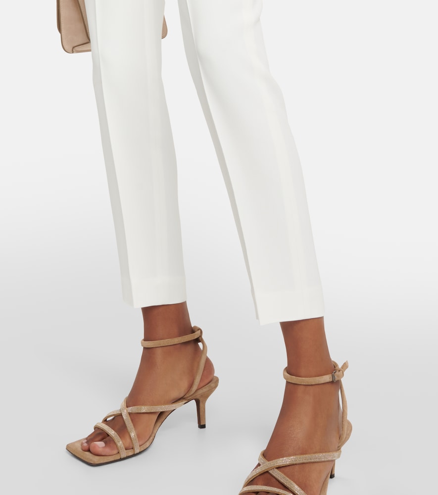 Tailored crêpe pants