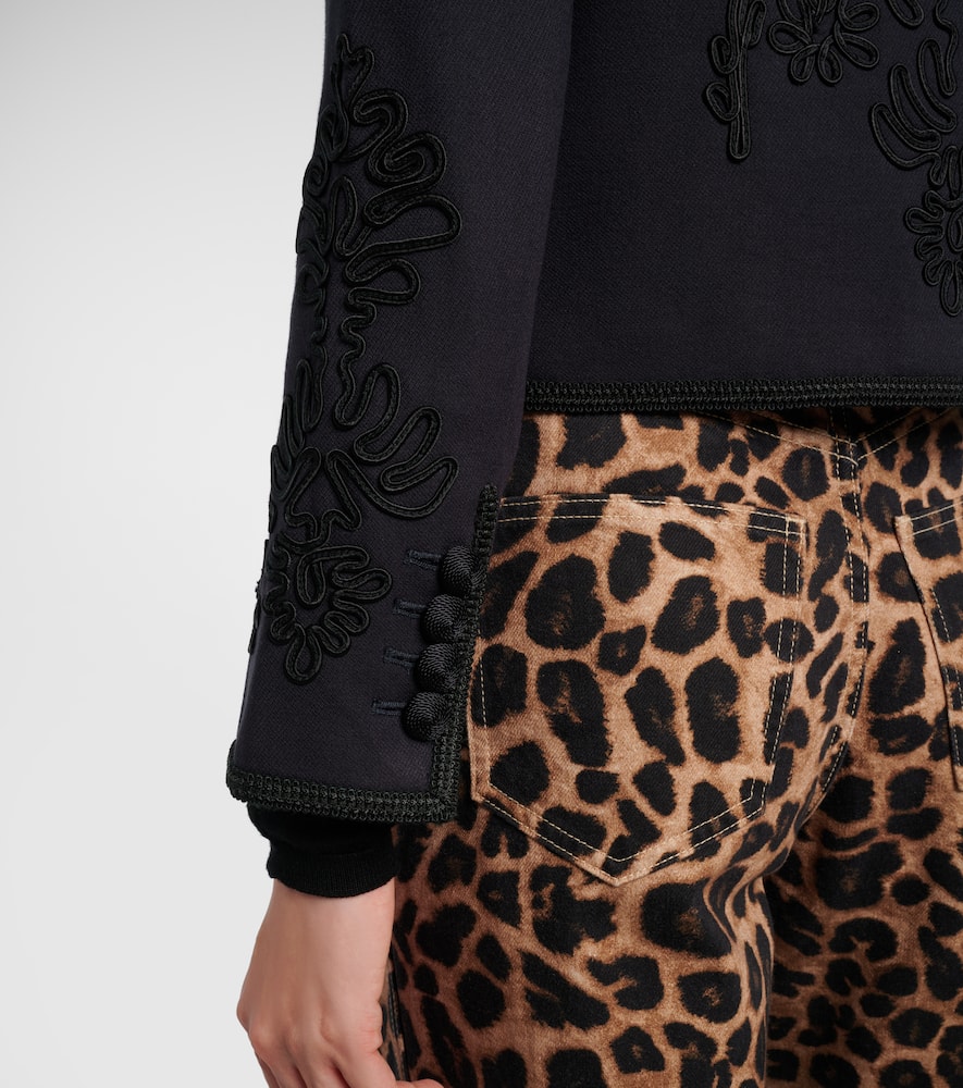 Latrell cropped embroidered jacket