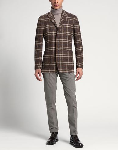 Man Blazer Taupe Size 40 Wool, Polyamide