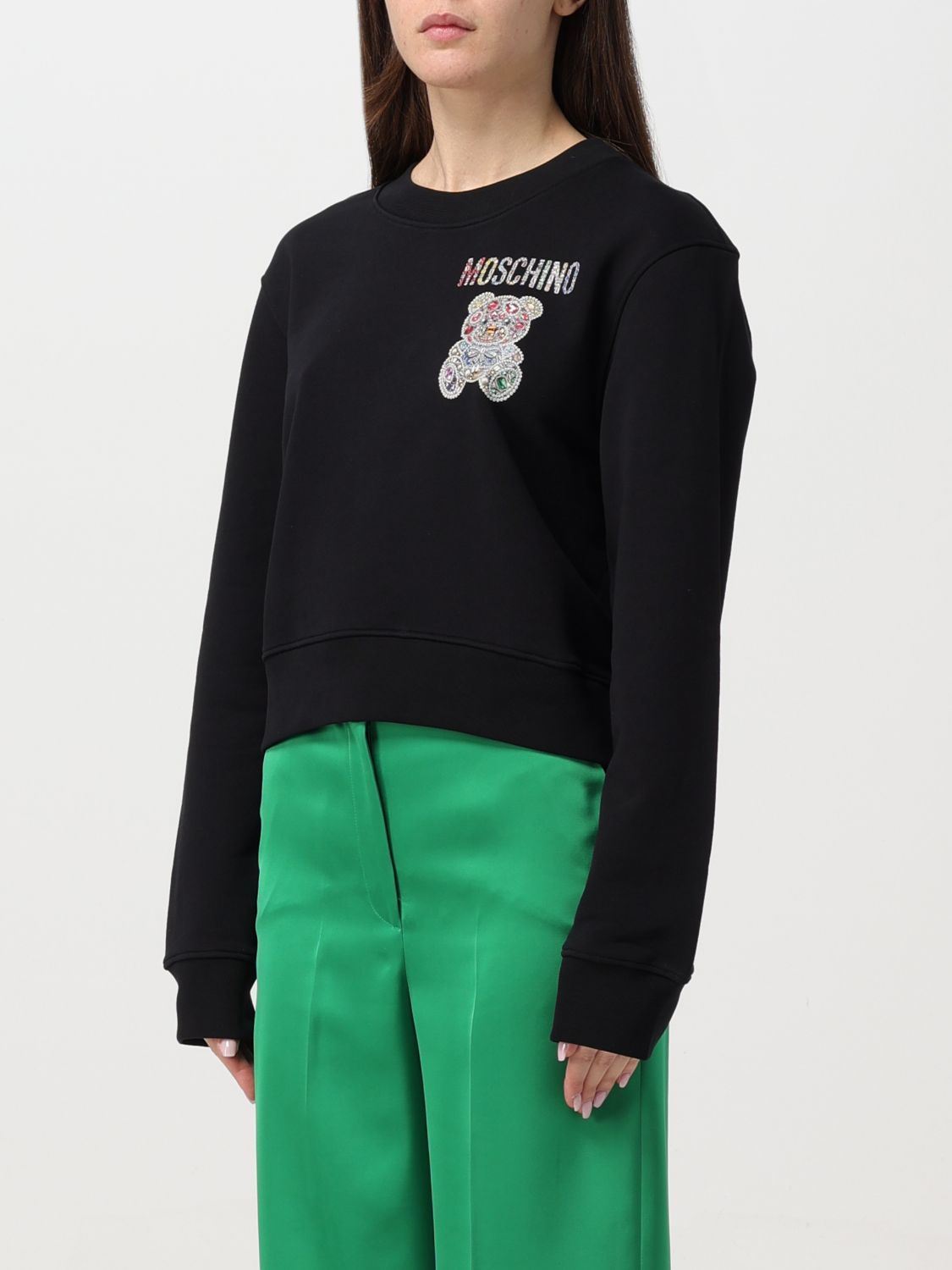Sweatshirt Woman color Black