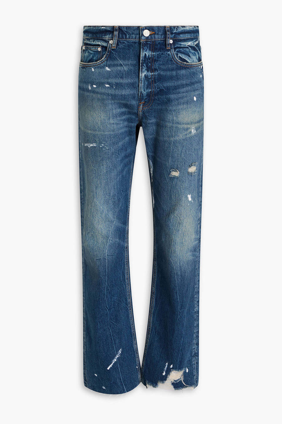 The Boxy distressed denim jeans - Blue - 28