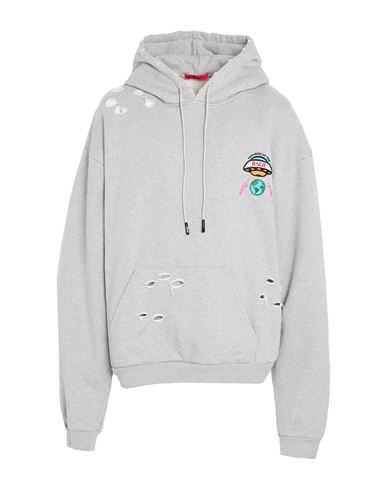 Man Sweatshirt Grey Size XL Cotton