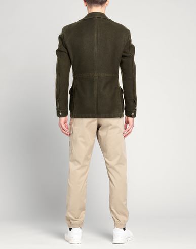L. b.m. 1911 Man Jacket Military green Size 38 Virgin Wool, Nylon