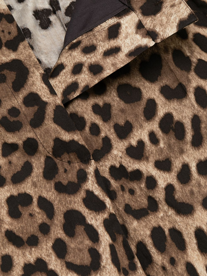 Leopard Print Short Skirt