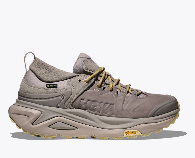 HOKA Men's Kaha 3 Low GTX Shoes in Cement/Putty