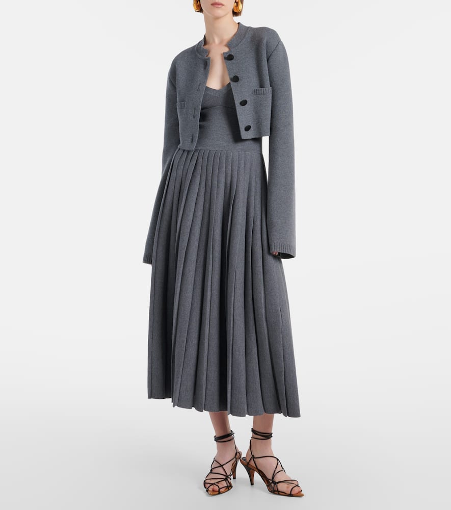 Ello cropped wool-blend jacket