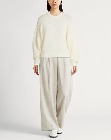 Woman Sweater Cream Size L Mohair wool, Polyamide, Elastane