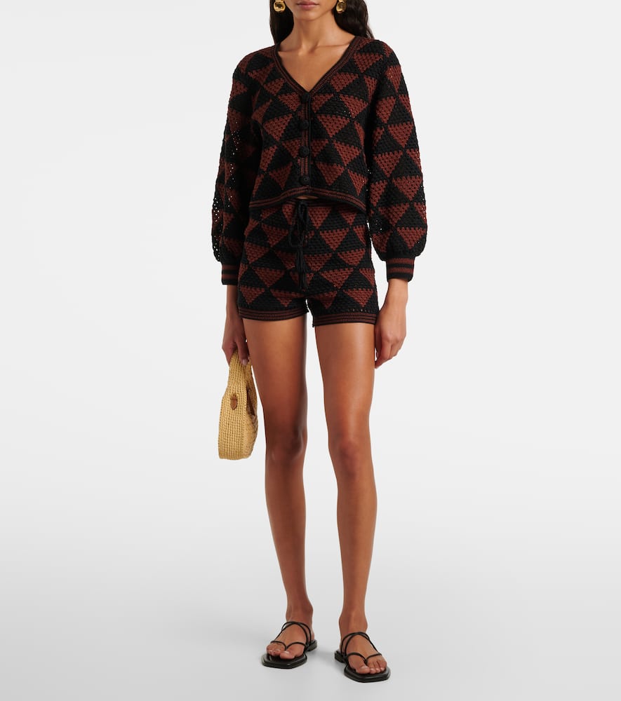 Malia crochet cotton cardigan