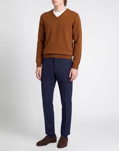 Man Sweater Camel Size 42 Wool, Cashmere