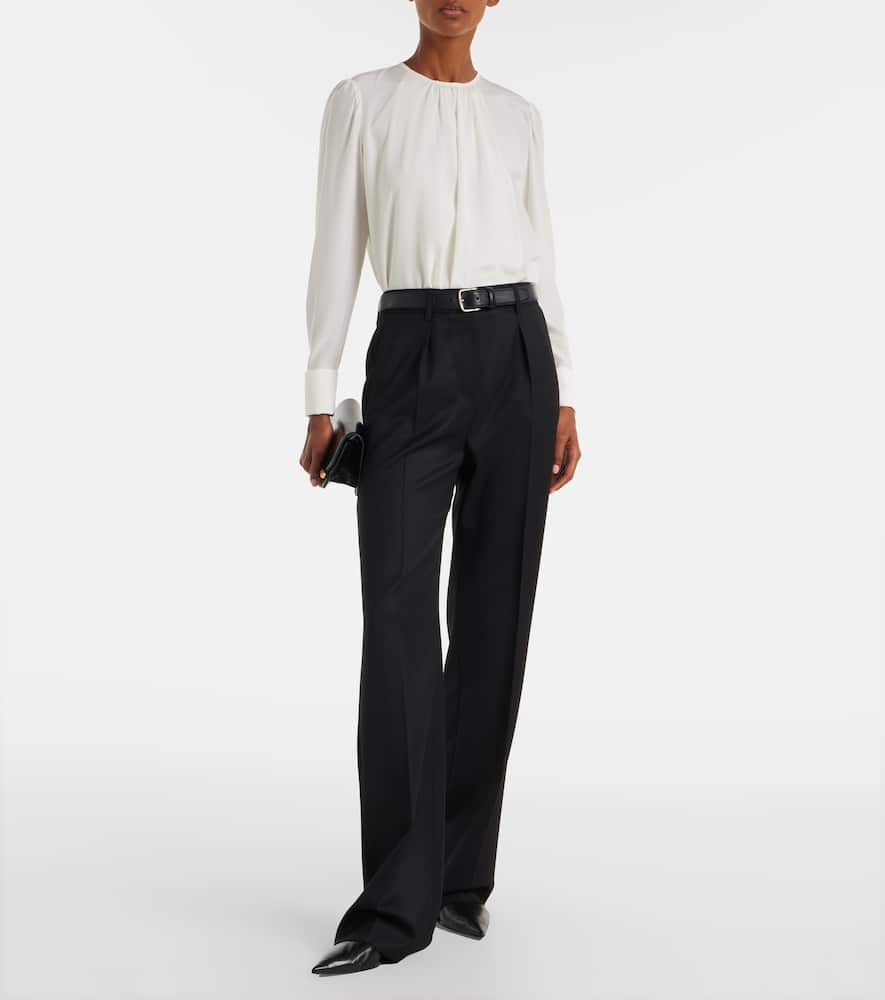 Cannes virgin wool straight pants