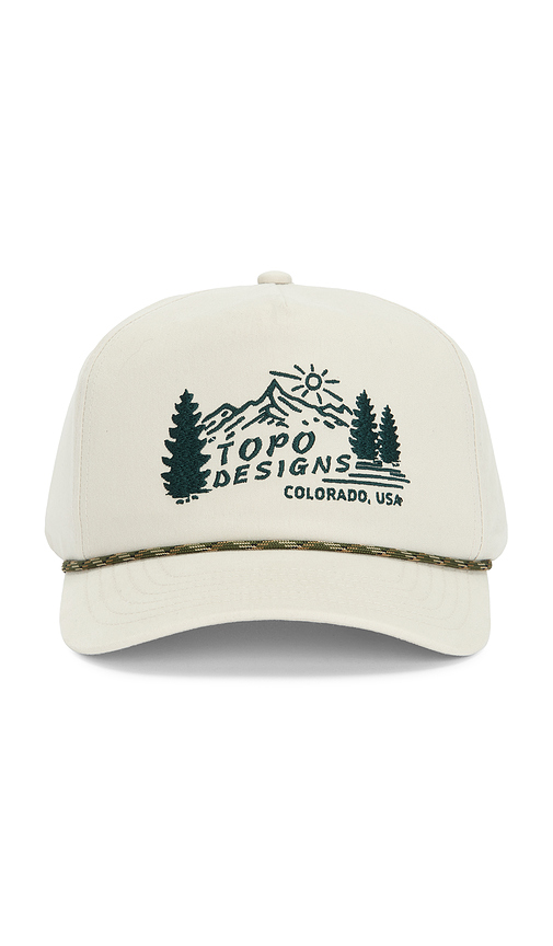 TOPO DESIGNS KAPPE MOUNTAIN SCENE in White