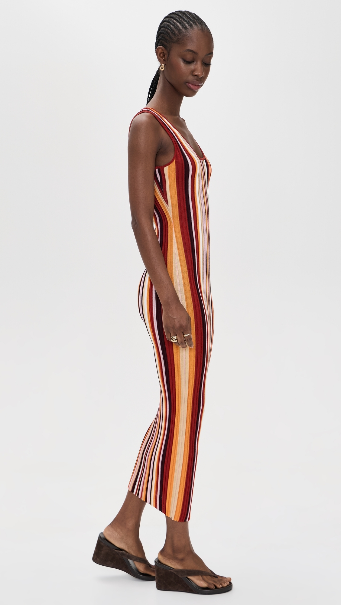 Kerry Knit Dress Rust Multi