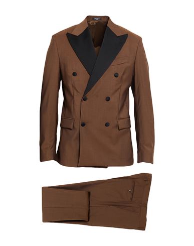 Man Suit Chocolate brown Size 36 Virgin Wool