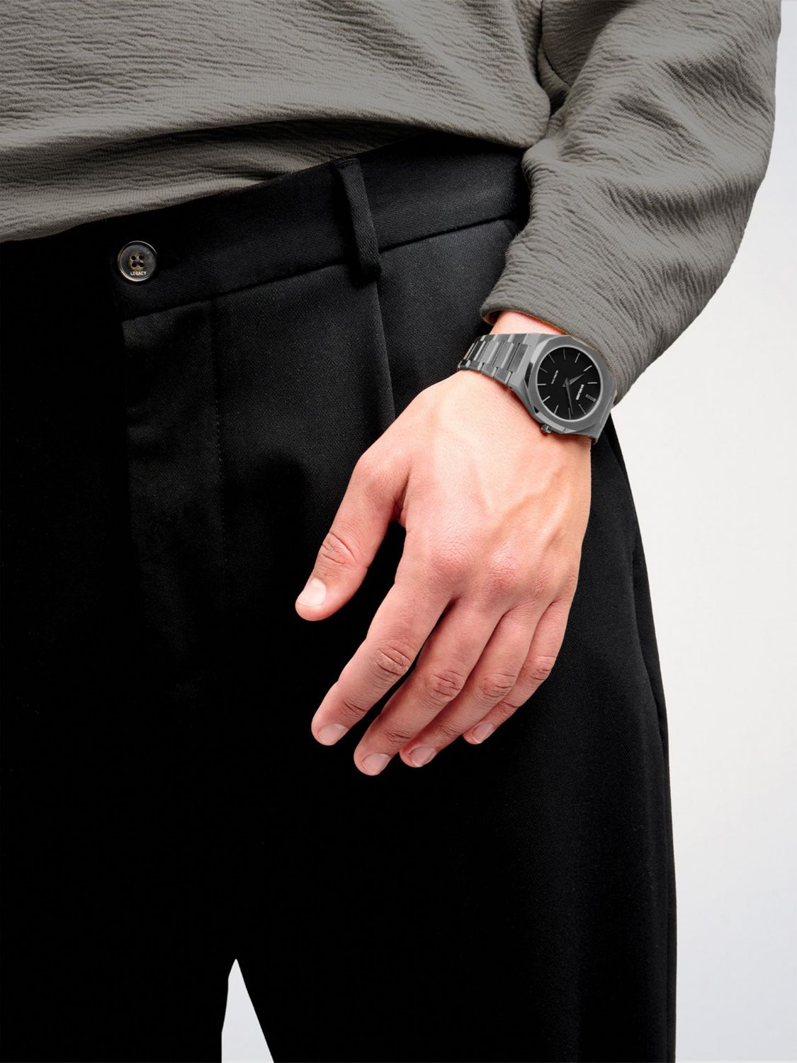 Watch Men color Grey