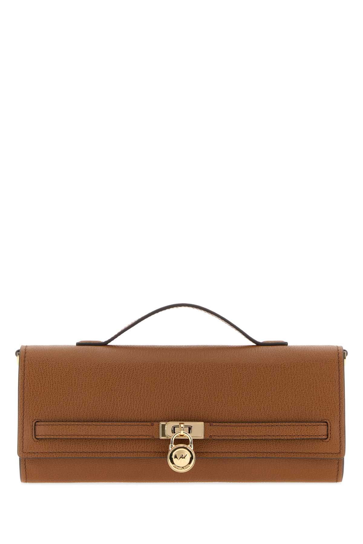 Clutch Top Handle Bag — Brown