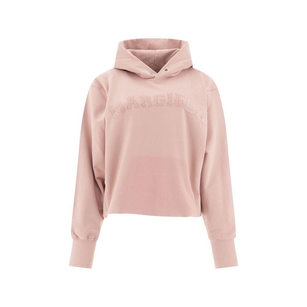 Faded Cotton Hoodie — Pink