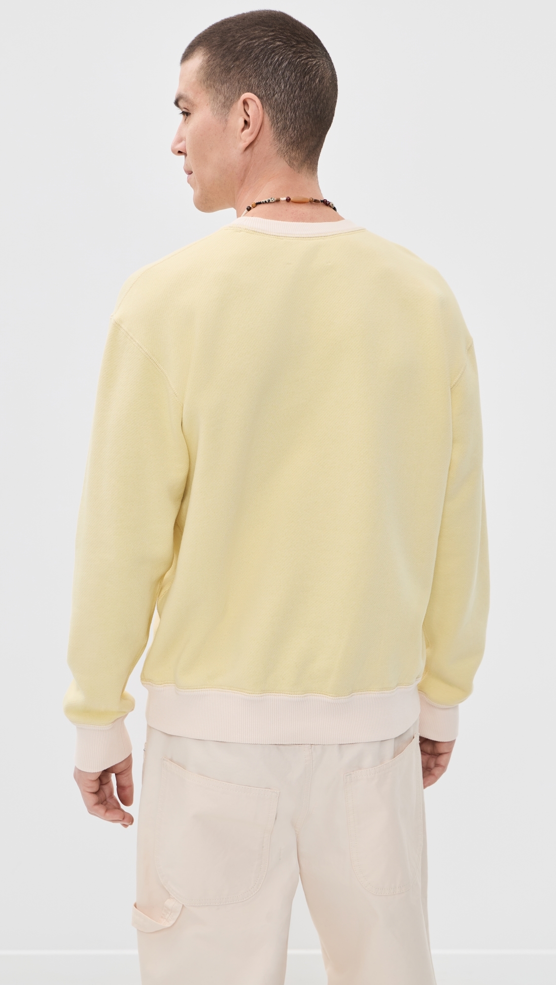 Miker College Sweatshirt Light Yellow
