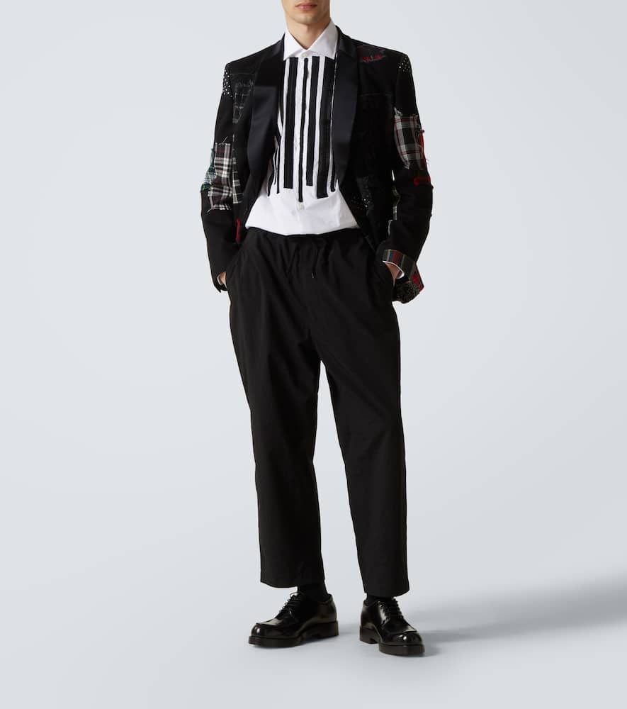 Cropped straight pants