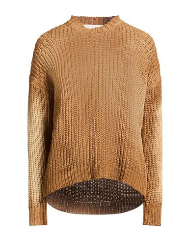 Woman Sweater Camel Size XS Cotton, Polyamide