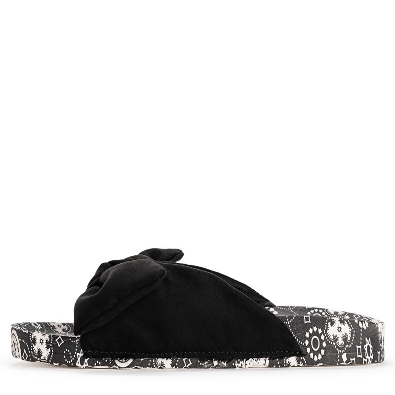 Women's Island Luau Footbed Sandals (Black)