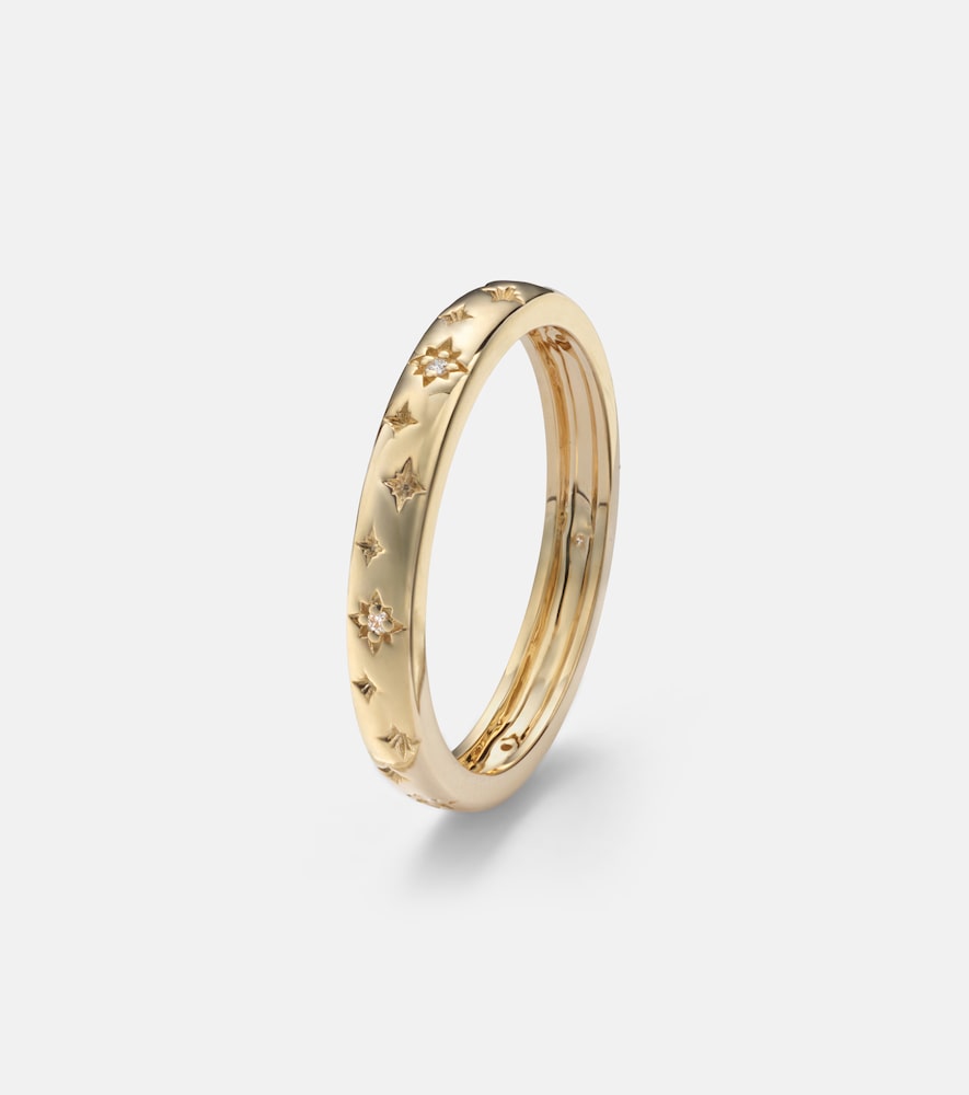 Northern Star 14kt gold ring with diamonds