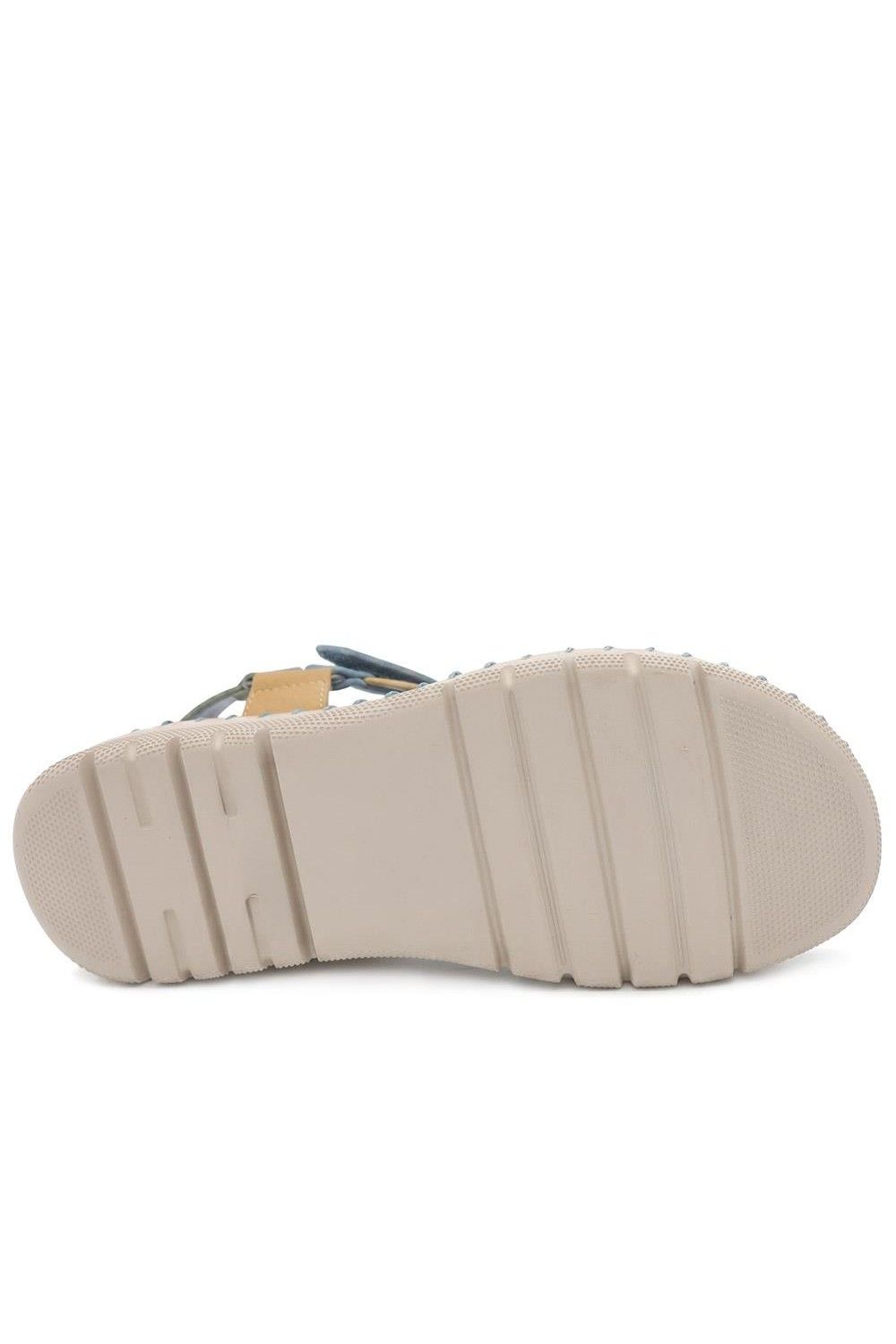 Pavers Women's Adjustable Fastening Cushioning Sandals in Blue