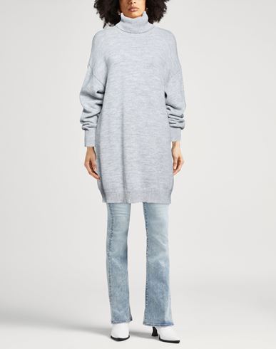 Woman Turtleneck Light grey Size ONESIZE Acrylic, Wool, Viscose, Alpaca wool