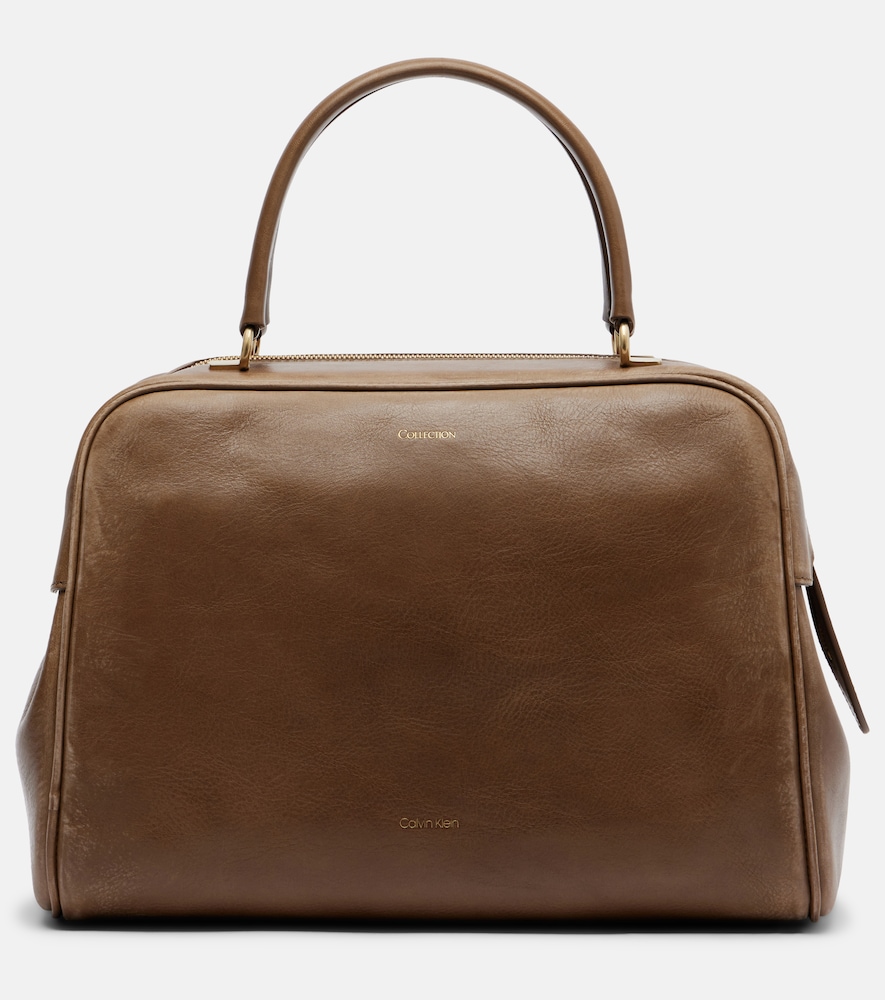 America Medium leather bowling bag