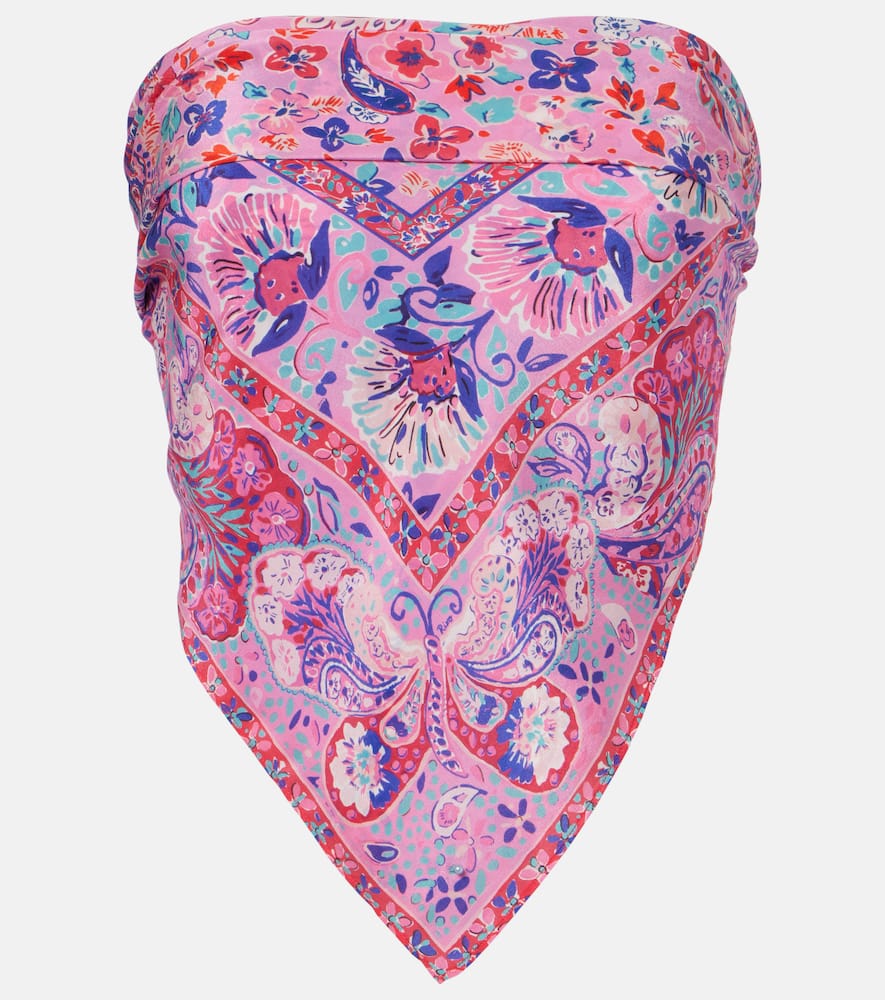 Menno printed silk top
