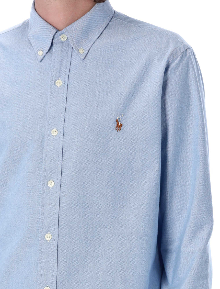 Embroidered logo cotton shirt