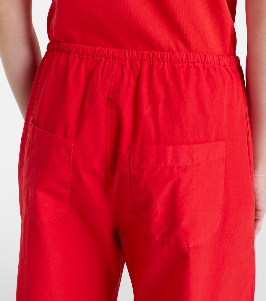 Kyoto cropped cotton wide-leg pants