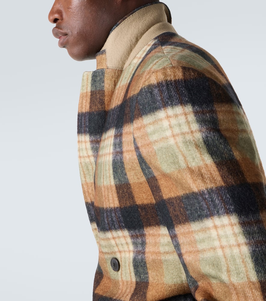 Checked wool blazer