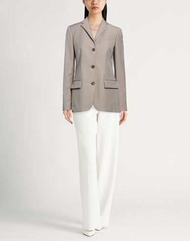 Woman Blazer Taupe Size 4 Superkid mohair, Wool