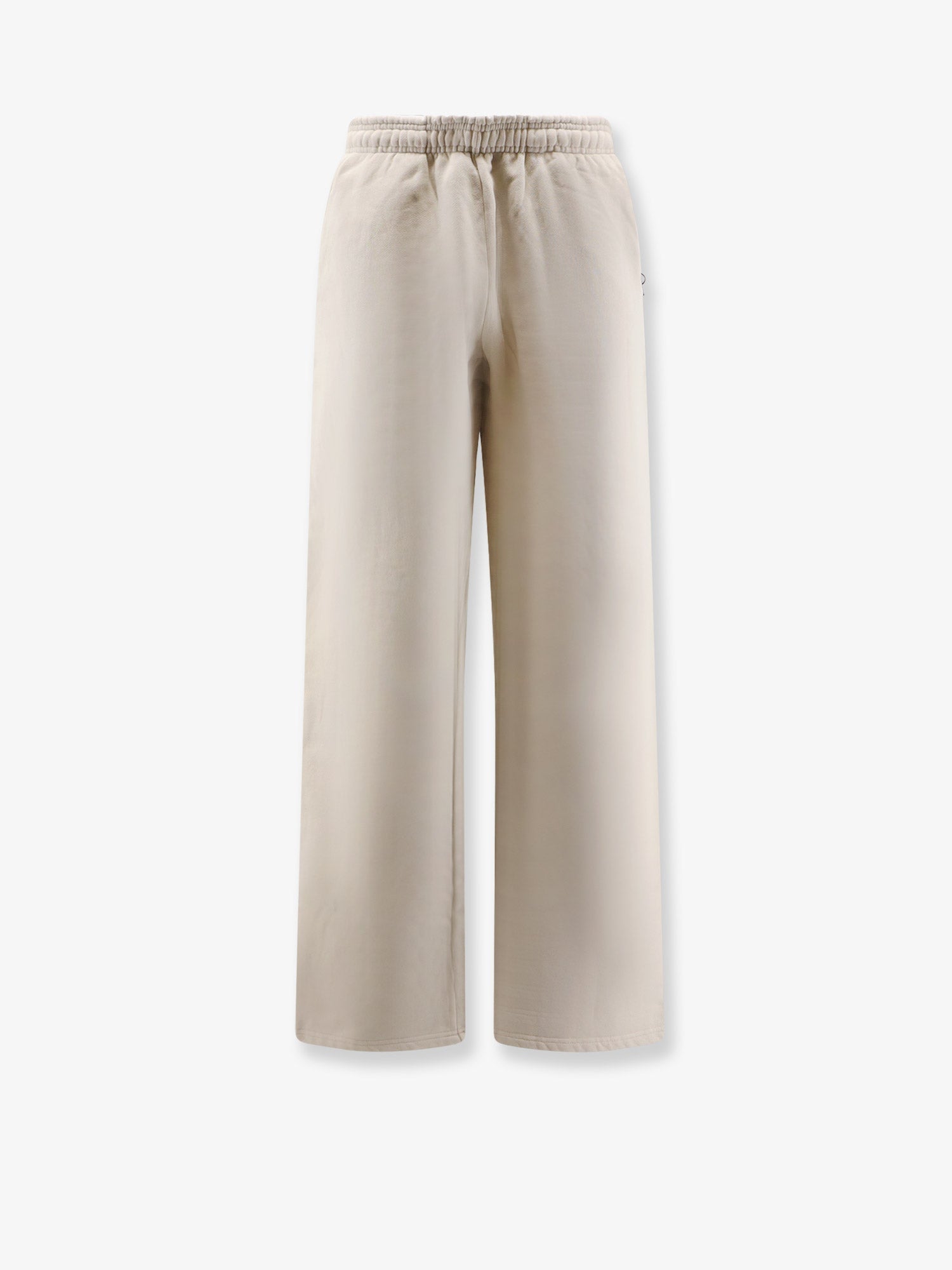 Straight-Leg Cotton Jogging Trousers — White