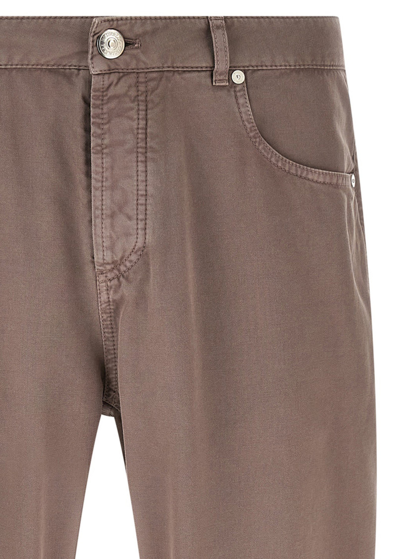 Brunello Cucinelli - straight leg five pocket cotton pant