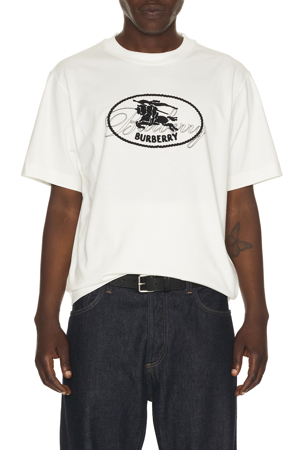 Burberry Ryan Script T-Shirt in White