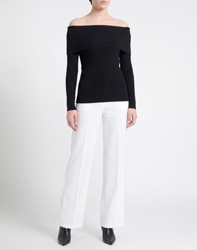 Woman Sweater Black Size L Tencel, Polyester