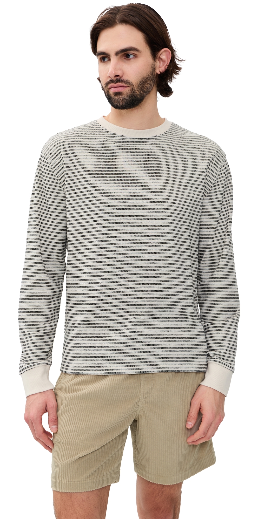 Sundown Terry Crewneck Nautical Stripe