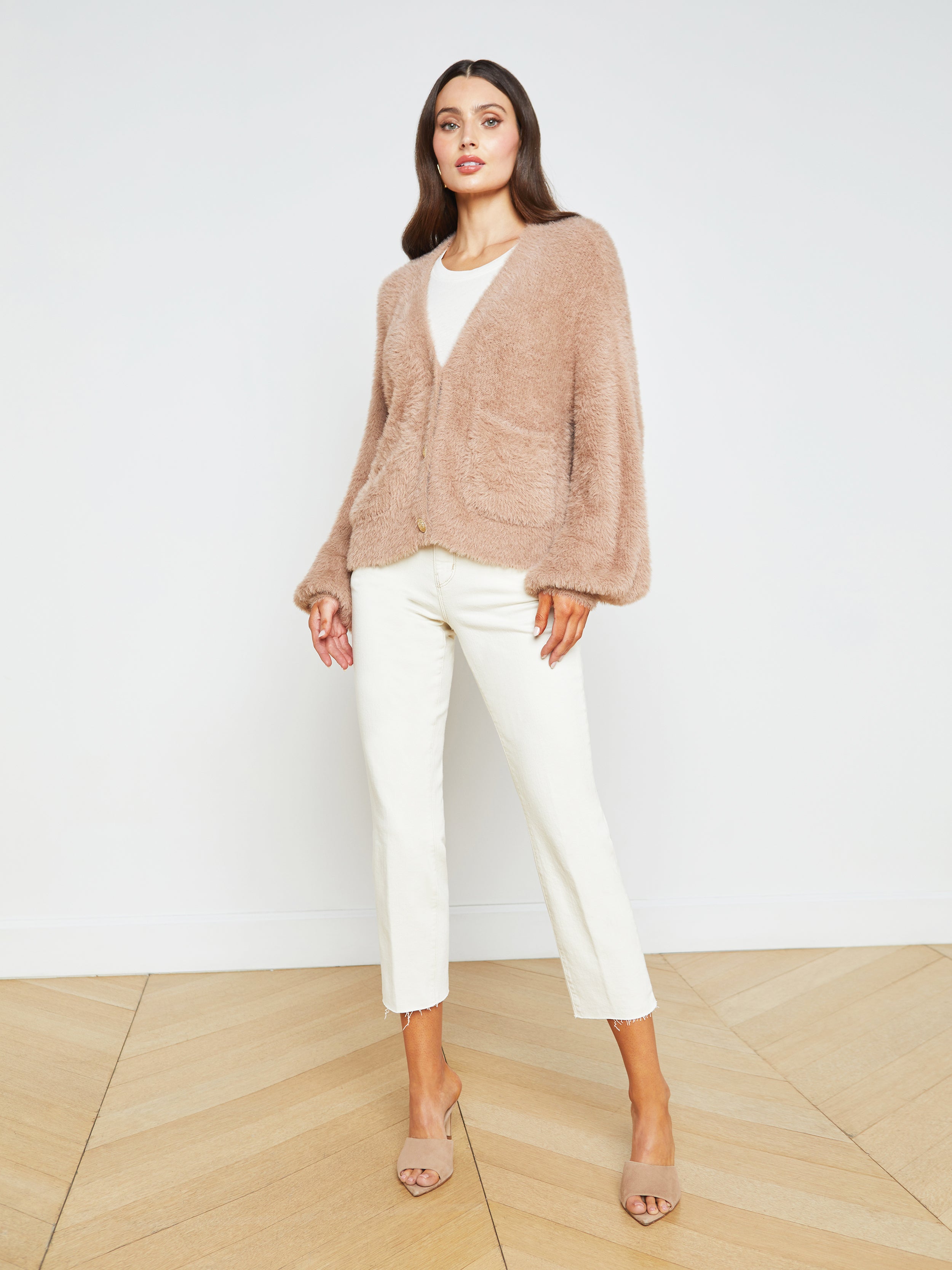 Harriet Cardigan In Macaroon
