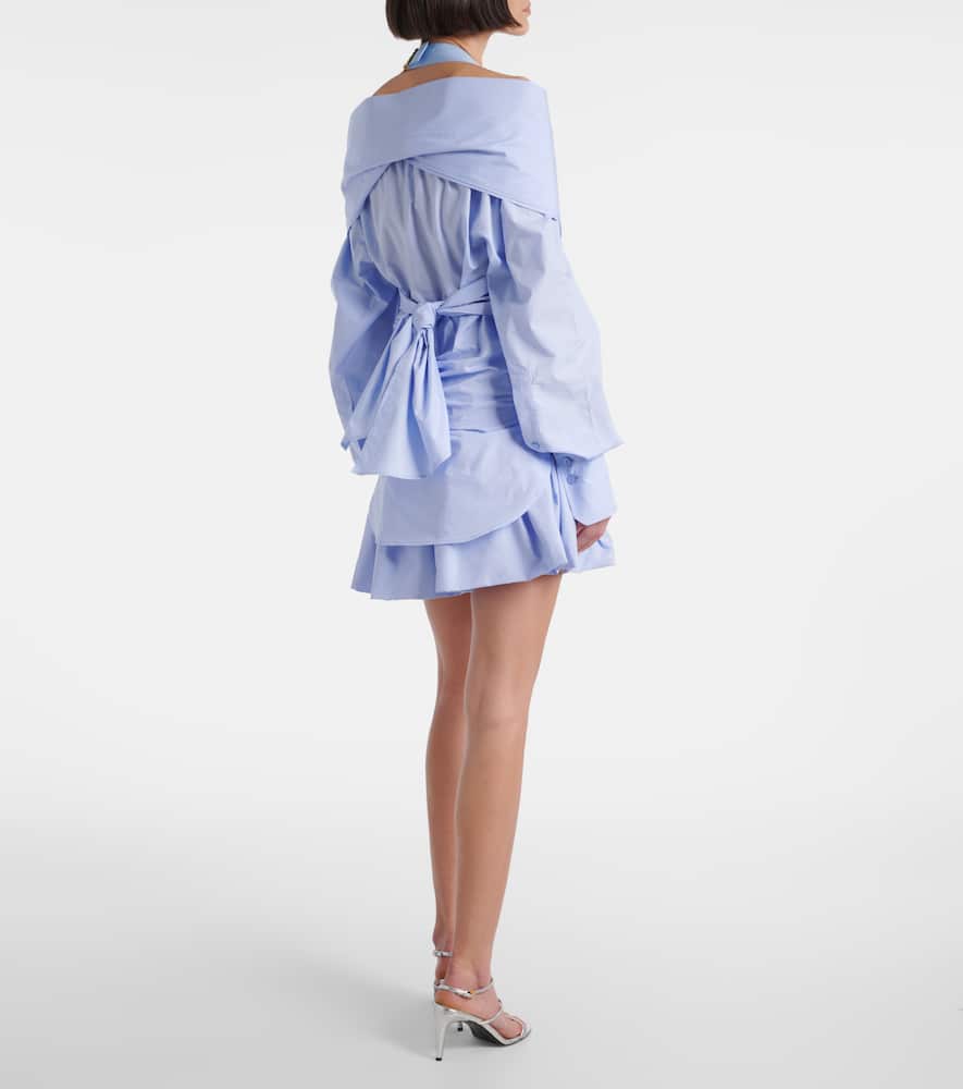 Draped off-shoulder blouse