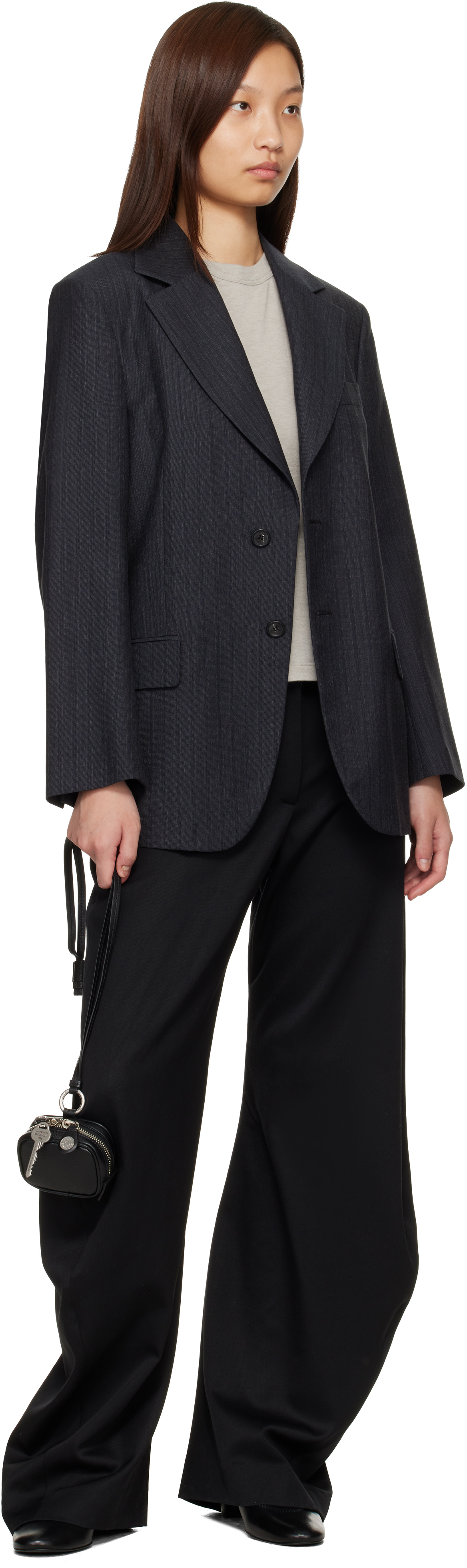 Black Wool Trousers
