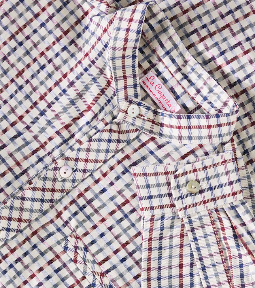Mateo checked cotton shirt