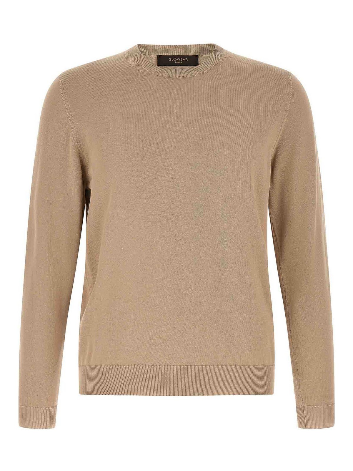 Zanone - cotton crew neck sweater long sleeve