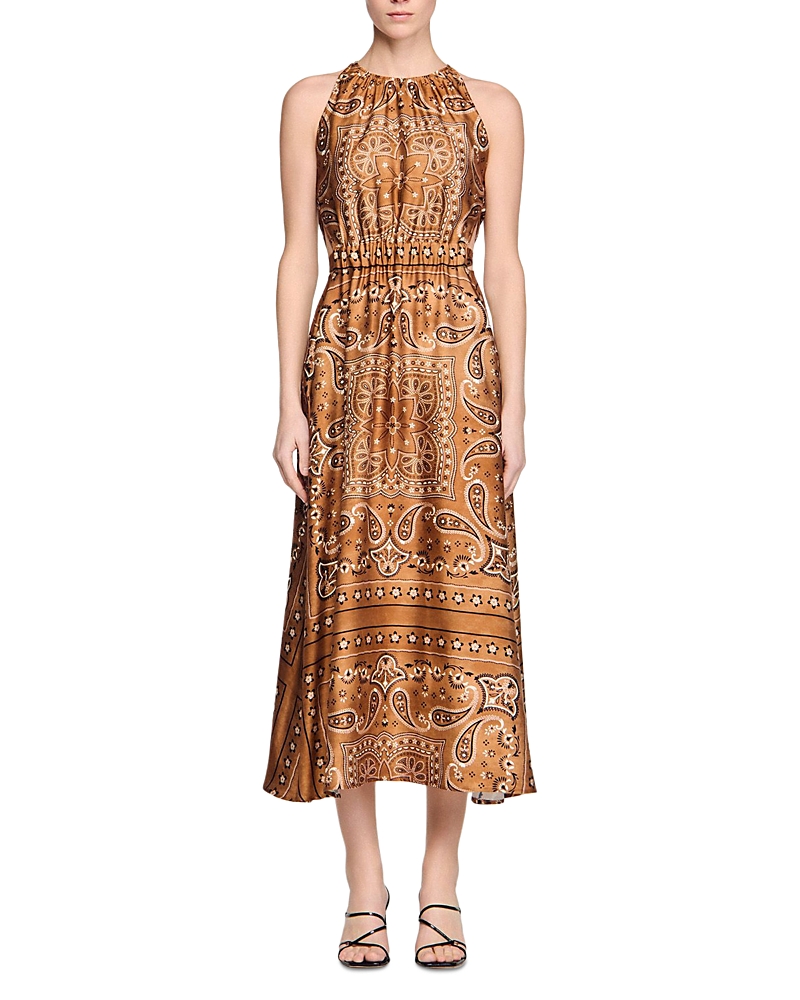 Bandana Print Maxi Dress