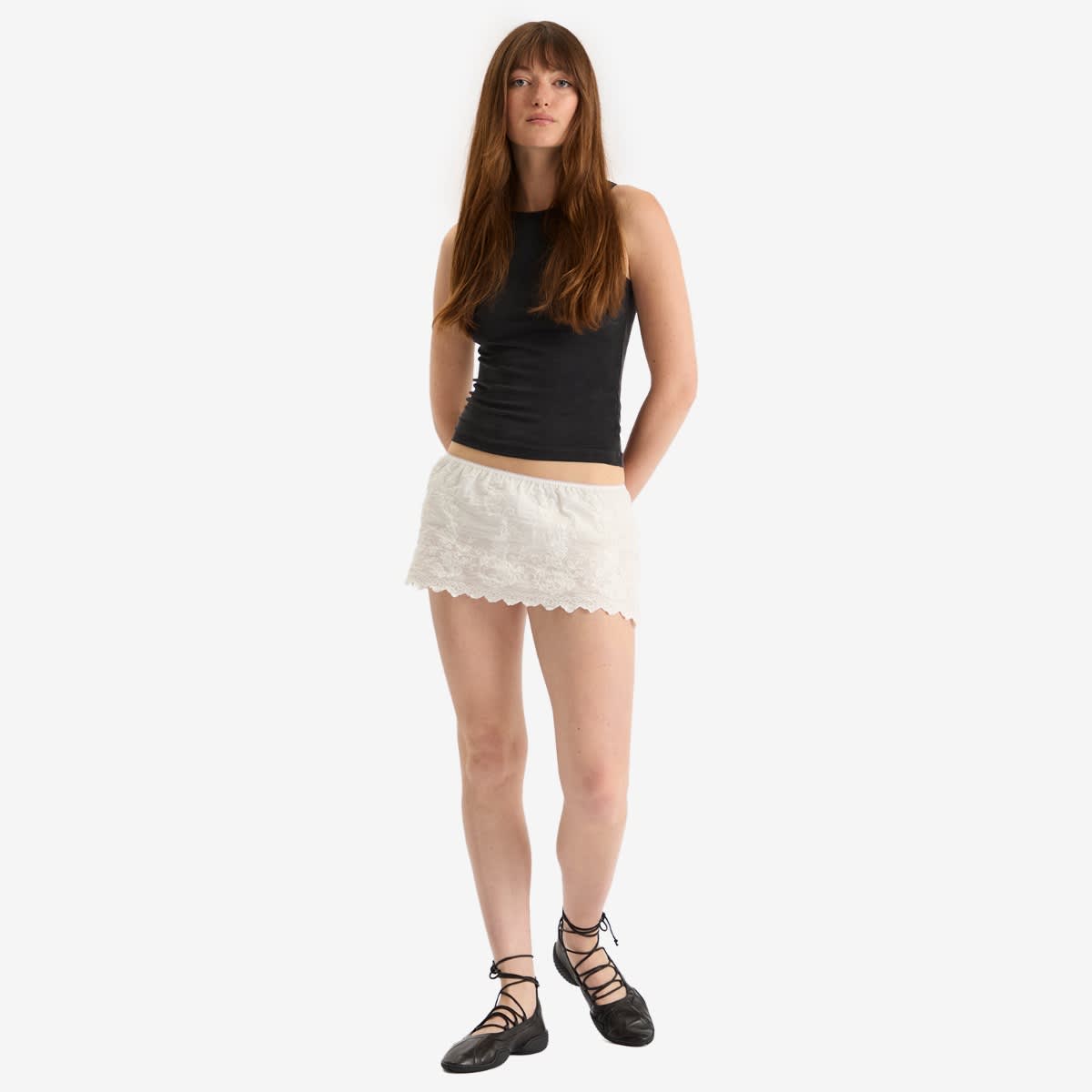 Women's Broderie Bloomer White