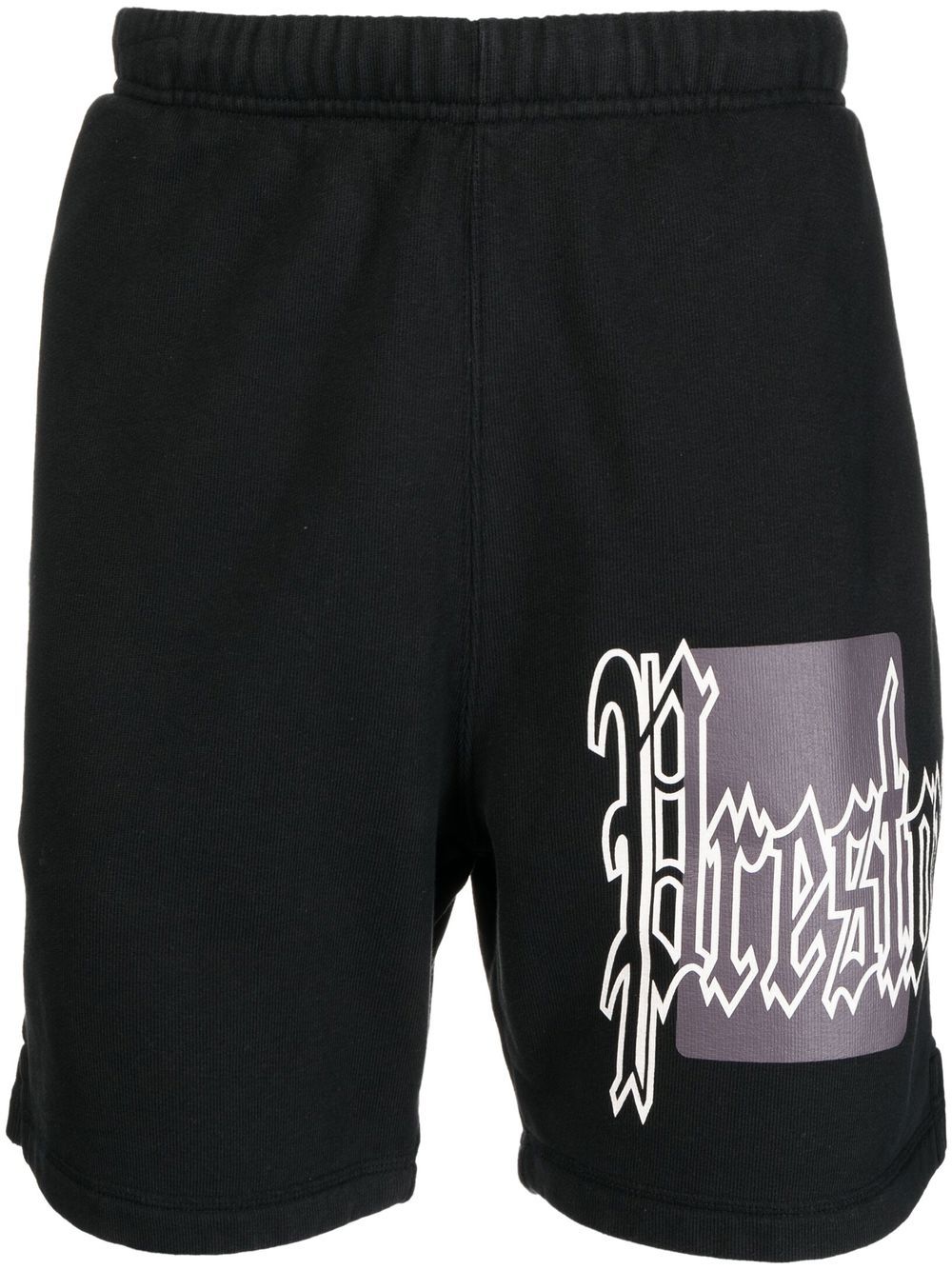 Color Blocks logo-print track shorts - Black